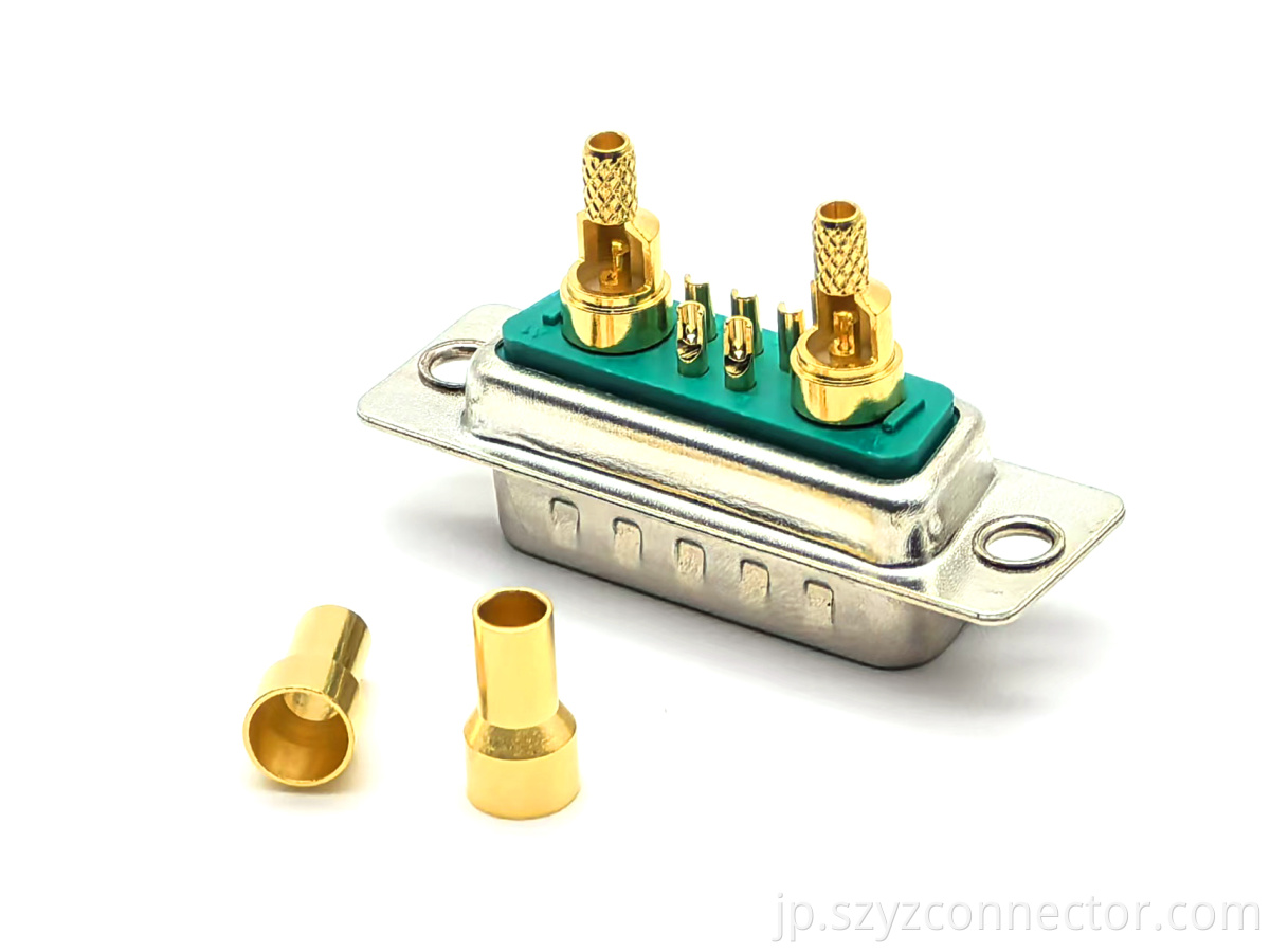 D-Sub High Current 7W2 Male Connector 7P
